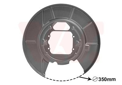 Купить Защита тормозного диска (заднего) (L) BMW X5 (E53) 00-06 BMW X5 Van Wezel 0685373 (фото1) подбор по VIN коду, цена 730 грн.