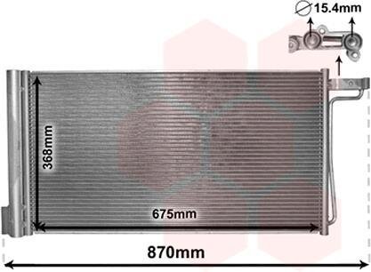 Радіатор кондиціонера FORD C-MAX/ FOCUS Van Wezel 18005485