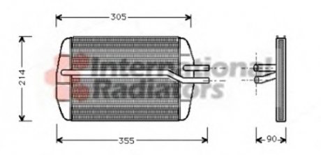 Радіатор пічки Ford Fiesta 95-03/Mazda 121 96-03 Van Wezel 18006216