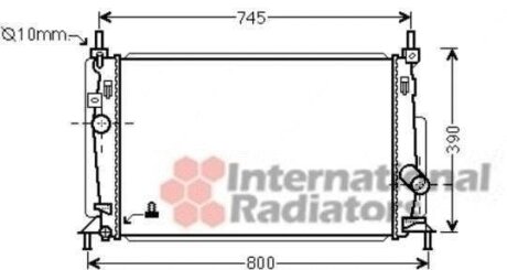 Радіатор охолодження MAZDA 3 1.6/2.0/2.3 08- Mazda CX-9 Van Wezel 27002237