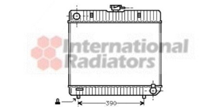 Радіатор охолодження двигуна MB W123/W126 MT 76-84 Mercedes W202, W210, S202, S210, CLK-Class Van Wezel 30002042