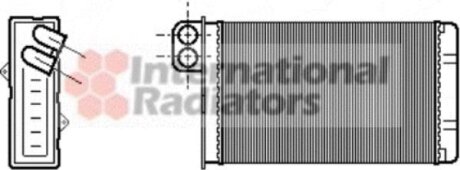 Радіатор обігрівача PEUG605/CITR XM ALL 89-00 Peugeot 605, Land Rover Range Rover Van Wezel 40006015