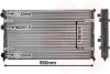 Купити Радіатор охолодження двигуна AROSA/INCA/IBIZA2/VW POLO Van Wezel 49002023 (фото1) підбір по VIN коду, ціна 1746 грн.