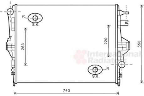 Радіатор охолодження CAYENNE / TOUAREG 10- Van Wezel 58002316