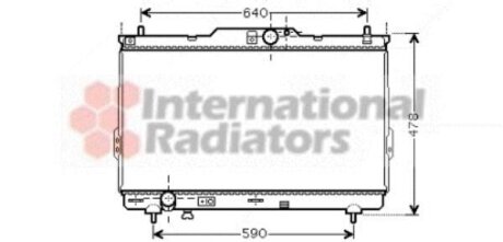 Купити Радіатор охлодження SANTA FE 20TD MT 03-06 Van Wezel 82002113 (фото1) підбір по VIN коду, ціна 6326 грн.