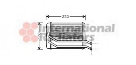 Радиатор печки Hyundai Santa Fe 2.0-2.7 01-06 Hyundai Santa Fe Van Wezel 82006118