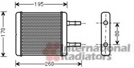 Радиатор печки Hyundai Getz 02-10 Van Wezel 82006216