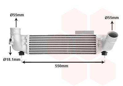 Інтеркулер Sorento 06+ 2.5 CRDi Van Wezel 83004209