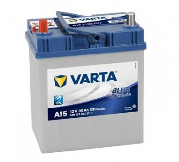 Аккумуляторная батарея 40Ah/330A (187x127x227/+L/B00) Blue Dynamic A15 Азия VARTA 540127033 3132