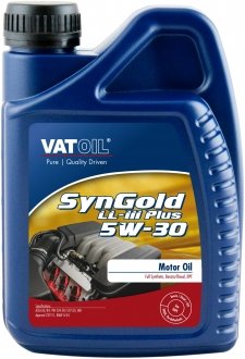 Моторне масло SynGold LL-III Plus 5W30 / 1л. / (ACEA C3-12, API SN, VW 504.00/507.00) VATOIL 50020