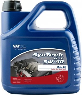 Купить Масло моторное SynTech LL-X 5W-40 (4 л) VATOIL 50035 (фото1) подбор по VIN коду, цена 1165 грн.