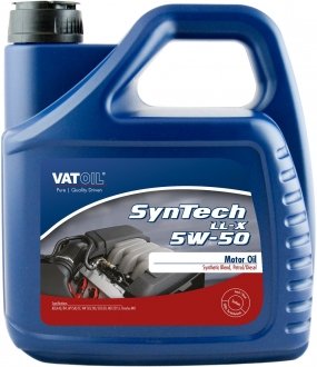 Купить Масло моторное SynTech LL-X 5W-50 (4 л) VATOIL 50398 (фото1) подбор по VIN коду, цена 1767 грн.