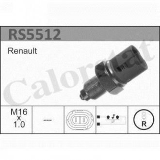 RENAULT Выключатель света заднего хода 21,25,Trafic Renault 21, Espace, Trafic Vernet rs5512