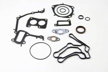 Прокладка ДВЗ нижня комплект блоку картера 1.9JTD FIAT DOBLO 00-09, LANCIA MUSA 04-07 Opel Astra, Fiat Croma, Opel Vectra, SAAB 9-3, Opel Zafira, Alfa Romeo 159, SAAB 9-5 VICTOR REINZ 08-36316-01