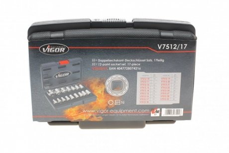 Купить Набор головок VIGOR Equipment v7512/17 (фото1) подбор по VIN коду, цена 2379 грн.