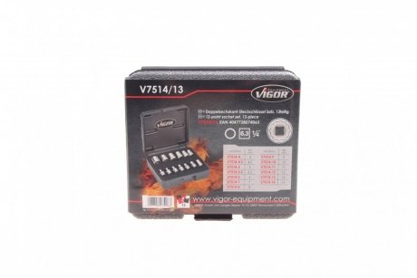 Купить Набор головок VIGOR Equipment v7514/13 (фото1) подбор по VIN коду, цена 942 грн.