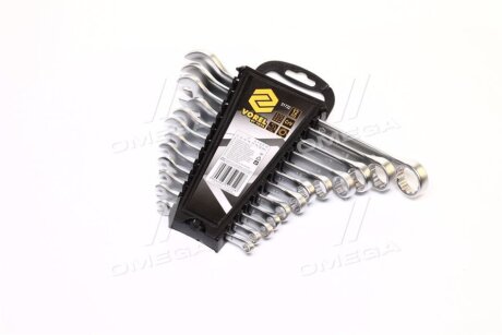 Ключі ріжково - накидні Cr-V, М 6-22 мм, Набір 12 шт. [2/20], компл Vorel 51722