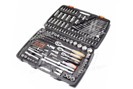 Набір торцевих головок, насадок STHOR: квадрат 1/2" з інструментами [216 Од.], Набір Vorel 58691