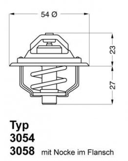 A_Термостат Opel Ascona B Commodore C Kadett D Manta B Rekord E - знято з виробництва WAHLER 305487D50