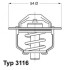 Купить A_Термостат Fiat Lancia Renault – снят с производства Fiat Croma, Renault Safrane, Lancia Thema WAHLER 311682D (фото1) подбор по VIN коду, цена 497 грн.