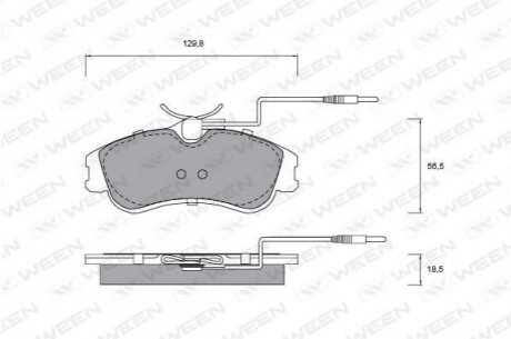 Купить Колодка тормозная передняя (4 шт.) -Toyota Tsusho Corp Citroen Berlingo, Peugeot 306, Partner, Citroen Xsara WEEN 151-1272 (фото1) подбор по VIN коду, цена 828 грн.