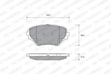 Купить Колодка тормозная передняя (4 шт.) -Toyota Tsusho Corp Toyota Rav-4 WEEN 151-2227 (фото1) подбор по VIN коду, цена 788 грн.