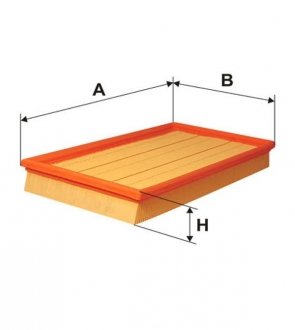 Фільтр повітряний Fiat Panda, Punto, Doblo, Grande Punto, SAAB 9-3, Opel Combo, Lancia Musa, Fiat 500, Ford KA, Alfa Romeo Mito WIX FILTERS wa6686