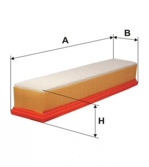 Фильтр воздушный Dacia Duster II, Logan, Sandero/Nissan Almera (N16), Kubistar WIX Renault Kangoo, Nissan Kubistar, Almera, Dacia Logan, Solenza WIX FILTERS wa9425