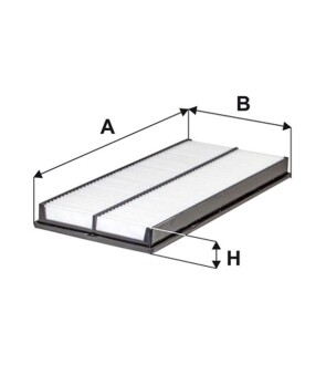 Фільтр повітряний Subaru Forester/Impreza/Legace/Outback 1.6/2.0/2.5i 94-09 WIX FILTERS wa9531