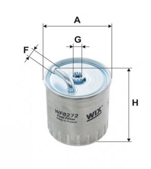 Купить Фильтр топливный Mercedes M-Class, W203, S203, G-Class, CLK-Class WIX FILTERS wf8272 (фото1) подбор по VIN коду, цена 469 грн.