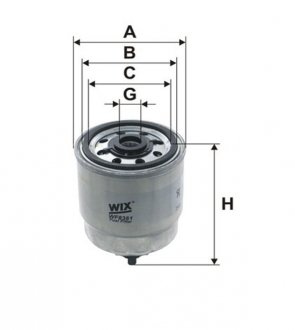 Фильтр топливный Hyundai Matrix, Accent, Getz WIX FILTERS wf8361 (фото1)