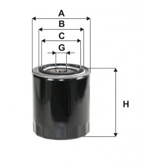 Фільтр оливи WIX FILTERS wl7117