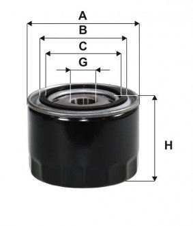 Фільтр оливи WIX FILTERS wl7443