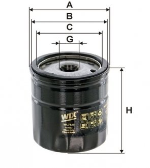 Фильтр масляный WIX FILTERS wl7525