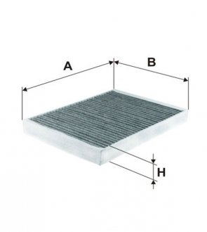 Фільтр салона Land Rover Freelander, Citroen C5, Volvo V60, XC60, S80, Peugeot 407, Volvo V70, S60, Land Rover Range Rover, Citroen DS5, C6 WIX FILTERS wp9365