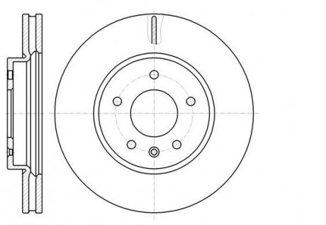 Диск тормозной передний (кратно 2) (Remsa) Chevrolet Captiva, Opel Antara (D61183.10) WOKING d6118310