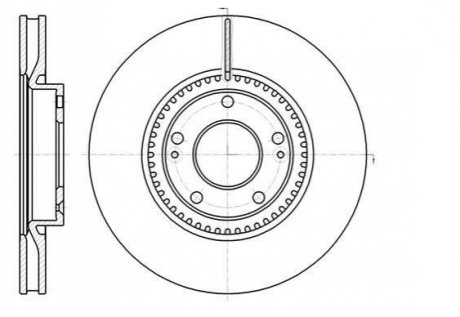 Купить Диск тормозной передний (кратно 2) (Remsa) Hyundai Sonata NF, Tucson I Sportage / i30 08> 12> Hyundai I30, Tucson, KIA Sportage, Hyundai Sonata, KIA Ceed, Pro Ceed, Hyundai IX35, Veloster, KIA Carens, Soul, Hyundai I40 WOKING d61217.10 (фото1) подбор по VIN коду, цена 2091 грн.