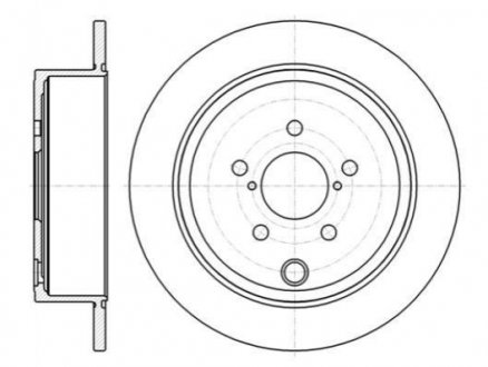 Диск тормозной задний (кратно 2) (Remsa) Subaru Forester 08> Impreza 08> L Subaru Impreza, Forester, Legacy, Outback WOKING d61415.00