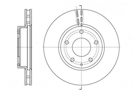 Диск гальмівний Mazda 3 1,5i 1,6i 13>18/перед (кратно 2 шт.) Mazda 3, CX-3 WOKING d6157310