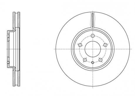 Диск тормозной передний (кратно 2) (Remsa) Ford Mondeo V 1.0 1.5 2.0EcoBoo Ford Mondeo WOKING d6160510