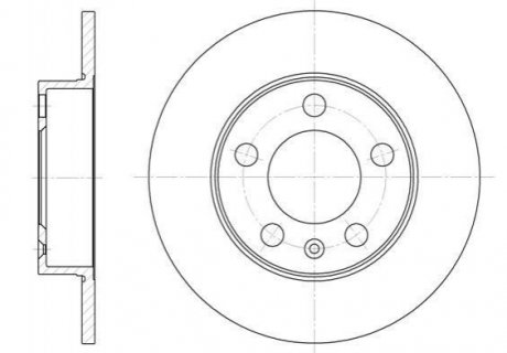 Купити Гальмівний диск задн. A1/A2/A3/Bora/Cordoba (96-21) Audi A3, Skoda Yeti, Octavia, Volkswagen Golf, Audi A1, TT, Volkswagen Bora, Seat Toledo, Ibiza, Skoda Roomster, Volkswagen Polo WOKING d6547.00 (фото1) підбір по VIN коду, ціна 890 грн.