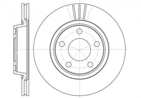 Гальмівний диск A4/A8/Passat (96-13) Volkswagen Phaeton, Audi A8 WOKING d6548.10