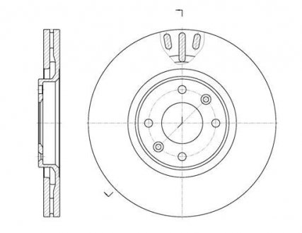 Купить Диск тормозной передний (кратно 2) (Remsa) PSA C4 I 207 307 (D6657.10) Citroen C4, Peugeot 307, 207, 3008 WOKING d665710 (фото1) подбор по VIN коду, цена 2686 грн.