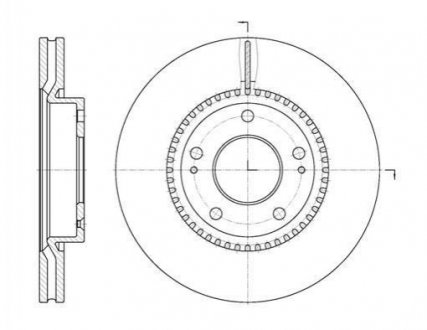 Гальмівний диск пер. Getz/TB/Click 01-12 Hyundai Getz WOKING d6663.10