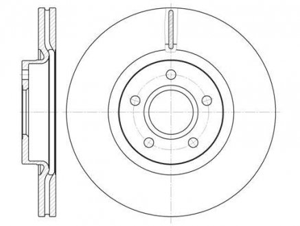 Купить Диск тормозной передний (кратно 2) (Remsa) Ford Kuga I II / Focus II III / Ford C-Max, Land Rover Freelander, Ford Kuga, Volvo V60, C30, C70, S40, V50, Ford Focus, Land Rover Range Rover, Volvo S80 WOKING d671110 (фото1) подбор по VIN коду, цена 2547 грн.