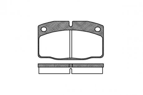 Гальмівні колодки передний Astra/Combo/Corsa/Kadett/Nova (75-01) WOKING p0013.00