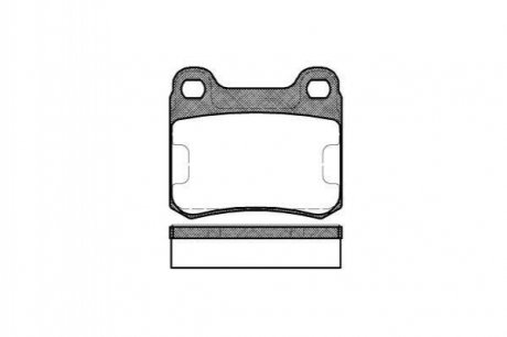 Купить Тормозные колодки зад. W124/201/202 (ATE) Mercedes W124, S124, C124, C207, C238, A124, A207, A238, W202, S202 WOKING p0573.10 (фото1) подбор по VIN коду, цена 463 грн.