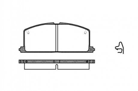 Гальмівні колодки пер. Camry/Carina/Celica/Corolla/Tercel (83-02) Toyota Corolla, Carina, Camry, Celica, Previa WOKING p0673.04