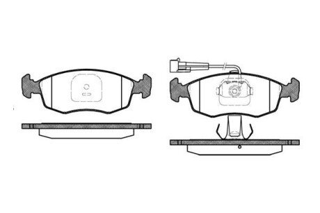 Колодки гальмівні WOKING p0723.12