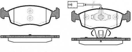 Колодки гальмівний диск. перед. (Remsa) Fiat 500 0.9 07-,Fiat 500 c 0.9 09-,Fiat Grande punto 1.4 05- WOKING p0723.52